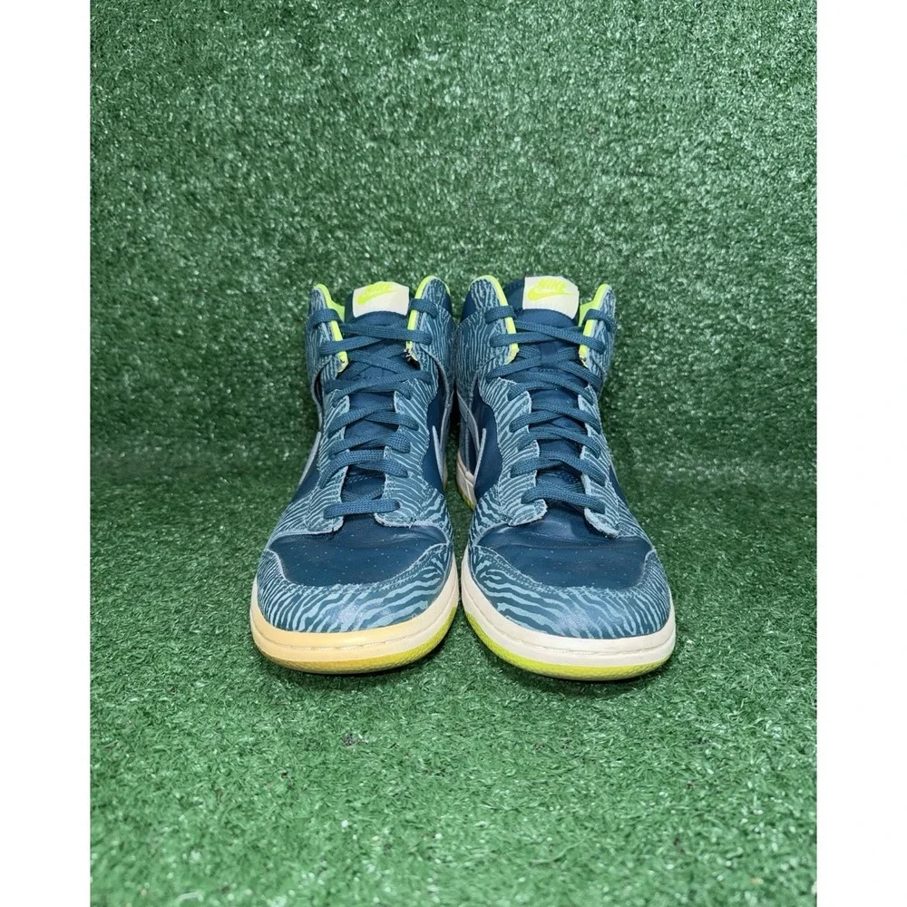 Nike Dunk‎ High Mens 10 Womens 11.5 Blue Skate Shoes Athletic Casual Sneakers